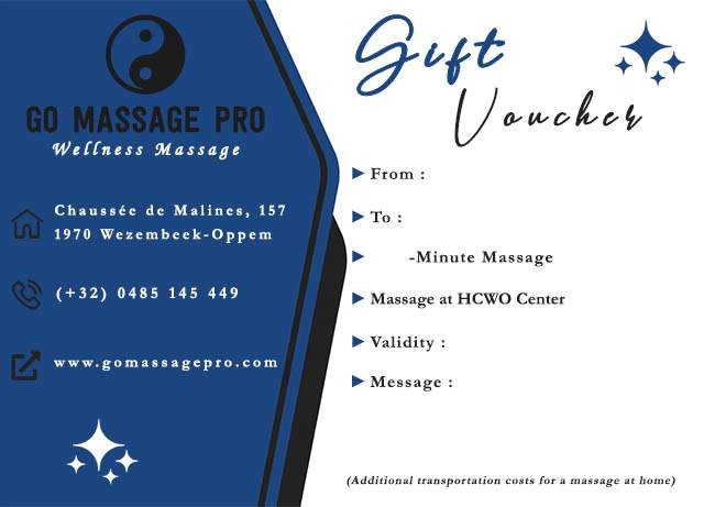 Massage gift voucher